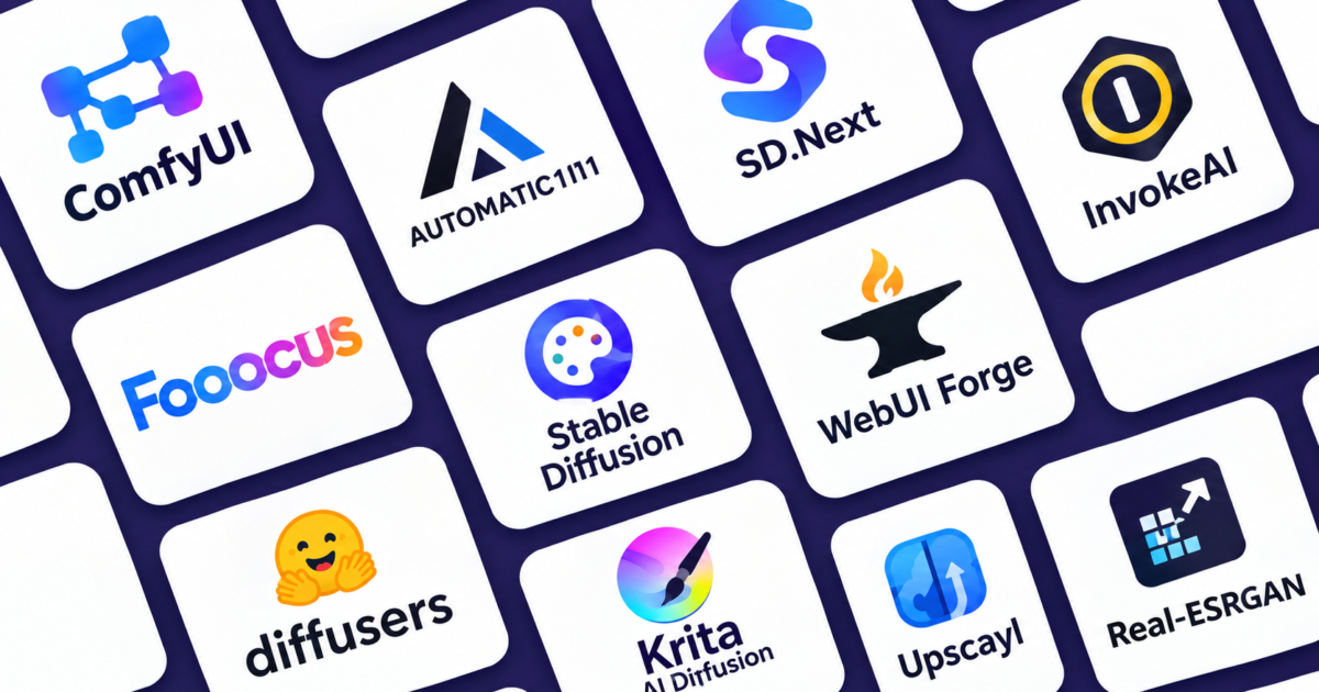open source AI image tools comparison ComfyUI AUTOMATIC1111 InvokeAI