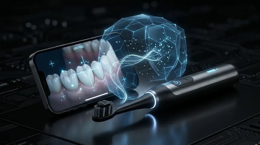 Dyson CameraJet toothbrush with built-in camera
