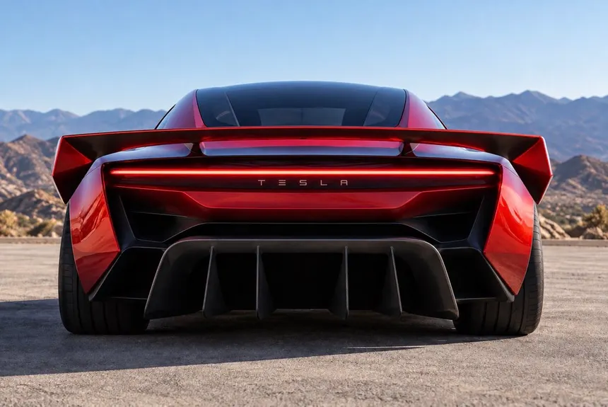 Tesla Roadster October 1 reveal teaser with hidden text